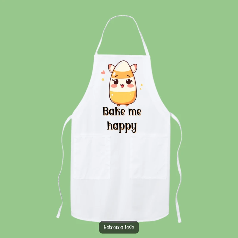Funny Candy Corn Apron - Hilarious Halloween Kitchen Attire Gift