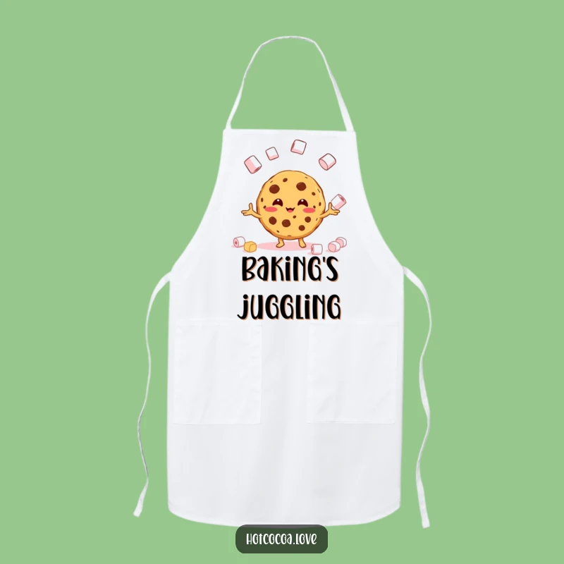 Funny Baking Cookie Marshmallow Apron - Humorous Chef Gift for Bakers
