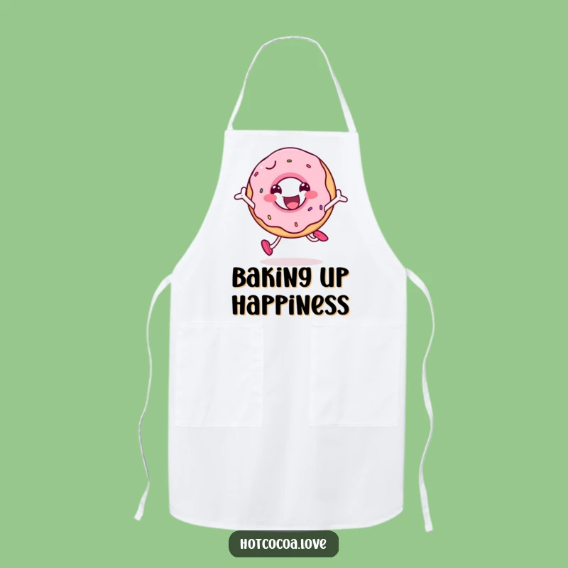 Funny Doughnut Joy Apron: Cook Up Smiles in Style