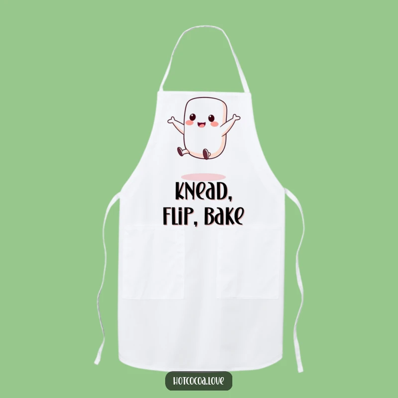 Funny Chef Marshmallow Cartwheel Apron - Cook with Playful Energy