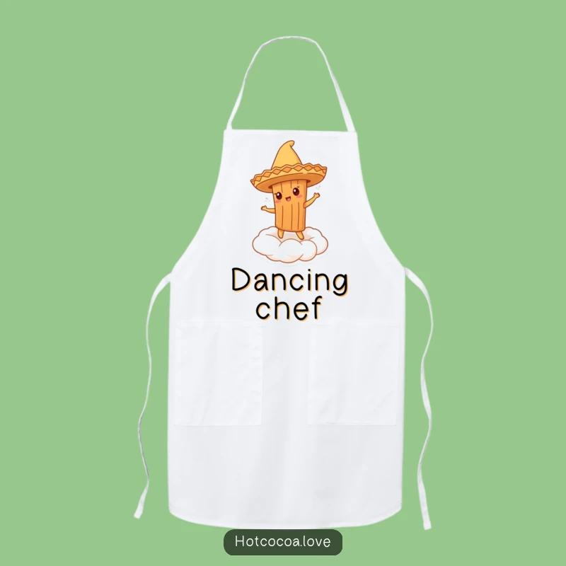 Funny Cinnamon Stick Sombrero Dancer Apron: Cook with Fiesta Flair!
