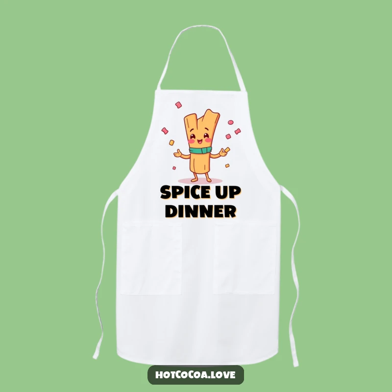 Funny Happy Cinnamon Stick Apron - Juggling Candy Kitchen Fun