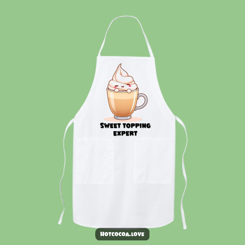 Funny Whipped Cream Float Apron: Cook with Cozy Cheer & Sweetness!