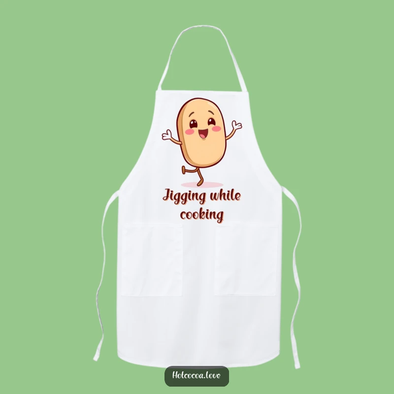 Funny Gleeful Coffee Bean Apron - Happy Jig Kitchen Fun