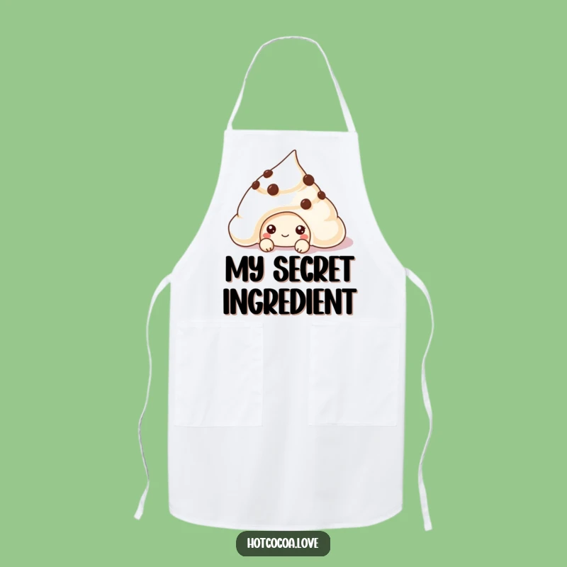 Funny Chocolate Chip Cream Apron - Hilarious Kitchen Fun for Bakers
