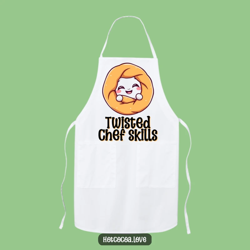 Funny Pretzel Knot Apron: Twist Up Some Fun in the Kitchen