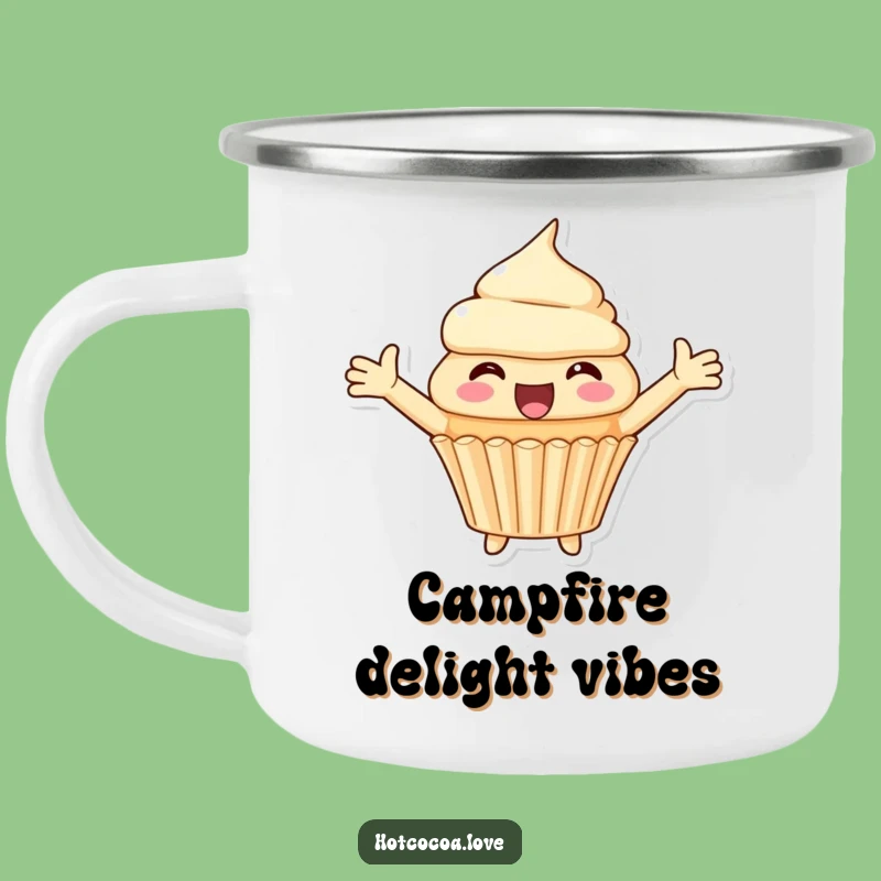 Adventure Ready Funny Cupcake Mug - Delightful Outdoor Sips