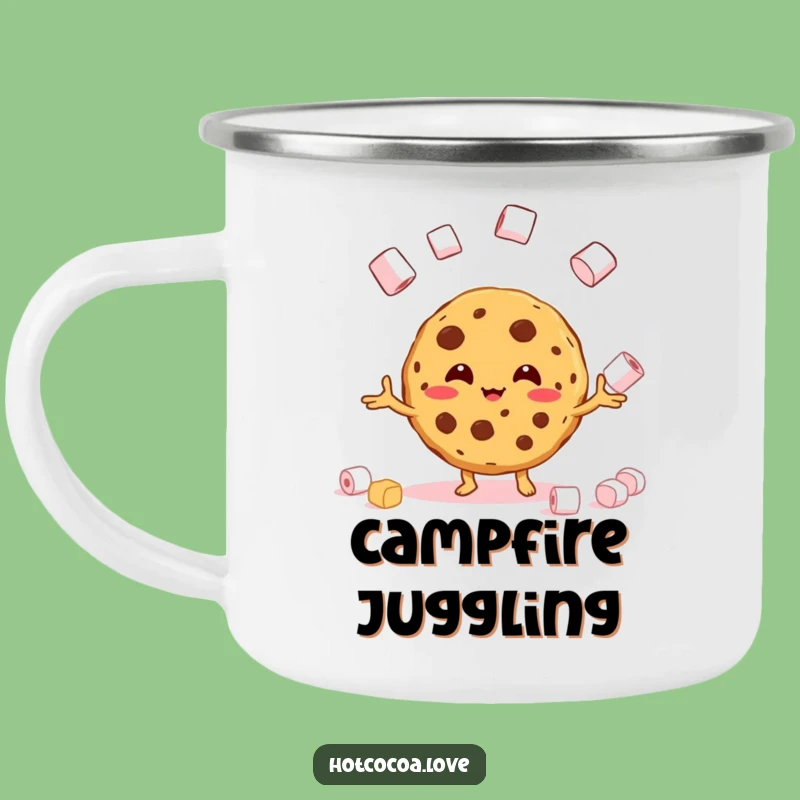 Funny Camp Cookie Marshmallow Juggling Mug - Outdoor Sweet Gift