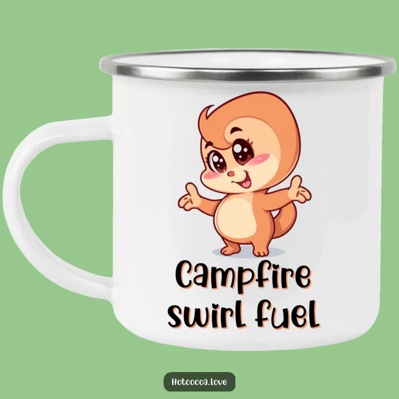 Funny Cinnamon Swirl Camping Mug: Adventure with a Twist