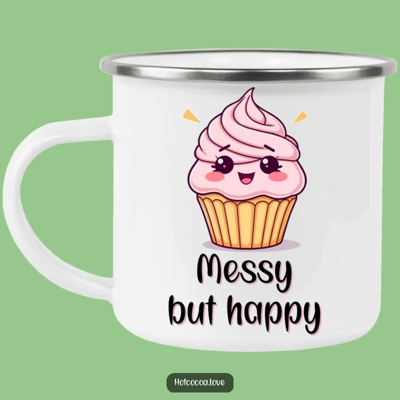 Funny Cupcake Camping Mug - Hilarious Dessert Drinkware Gift