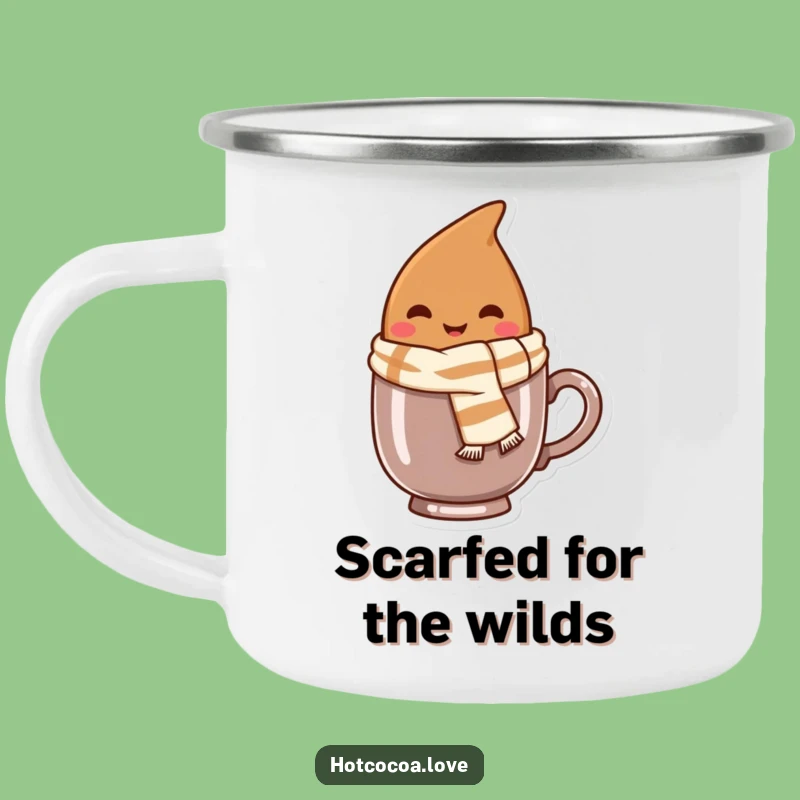 Funny Cocoa Bean Camping Mug: Durable Humor for Warm Drink Lovers Gift