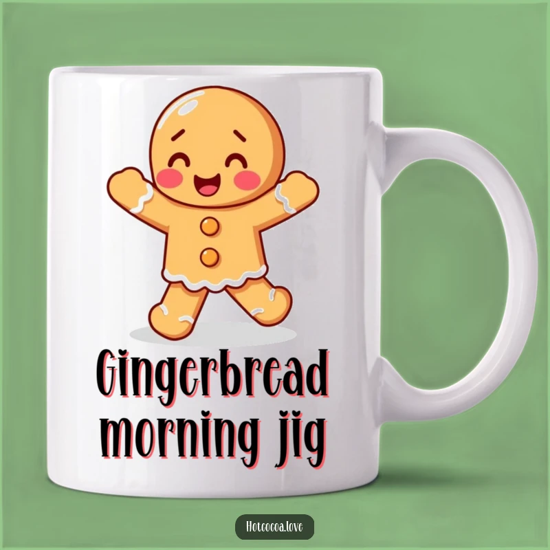 Funny Gingerbread Jig Mug: Spread Holiday Cheer with Every Sip