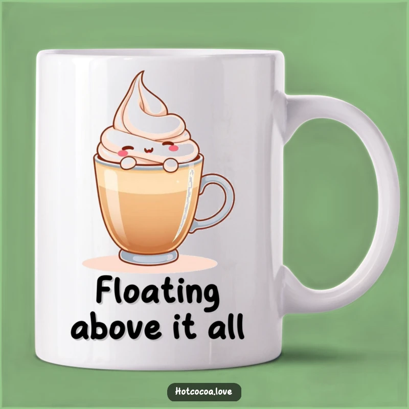Funny Whipped Cream Float Mug: Cozy & Cheerful for Coffee Lovers!