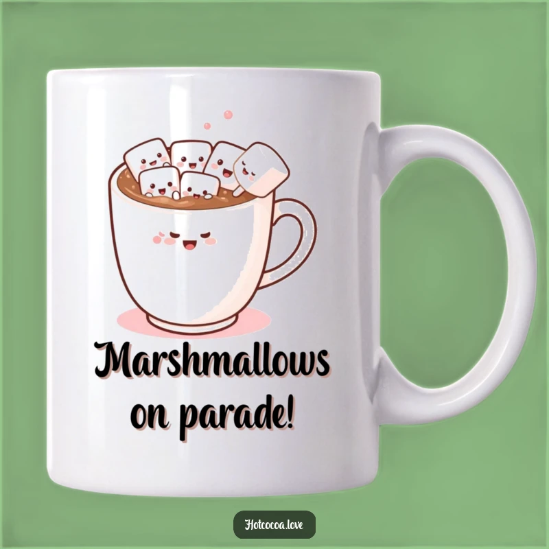 Funny Hot Chocolate Marshmallow Conga Line Mug: The Perfect Humorous Gift!