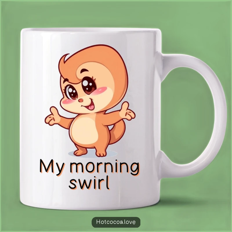 Funny Cinnamon Swirl Goofy Mug: Hilarious Pastry Gift