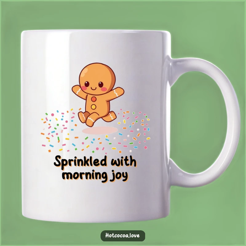 Funny Gingerbread Skip Mug: Sweet Fun for Your Morning Brew!