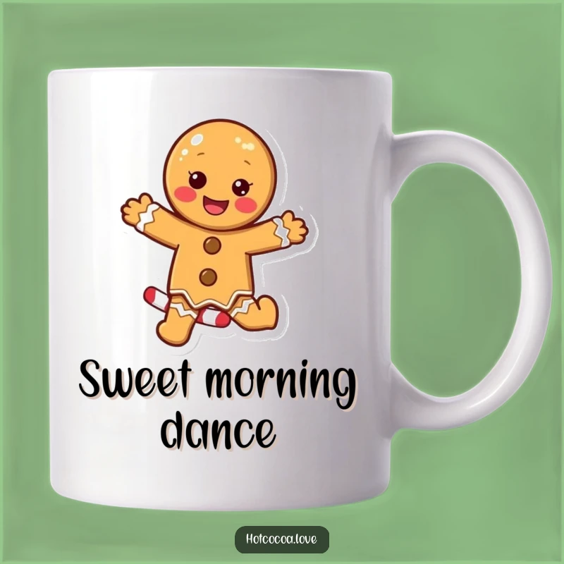 Funny Gingerbread Cookie Candy Cane Dance Mug: A Sweet and Joyful Gift