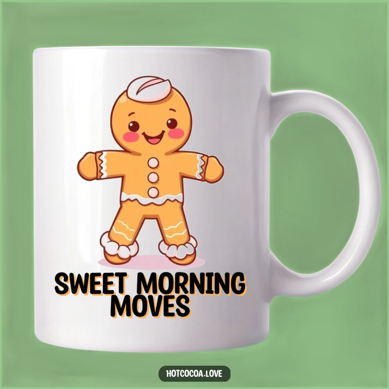 Funny Gingerbread Man Whipped Cream Legs Mug: Hilarious Dance Gift!