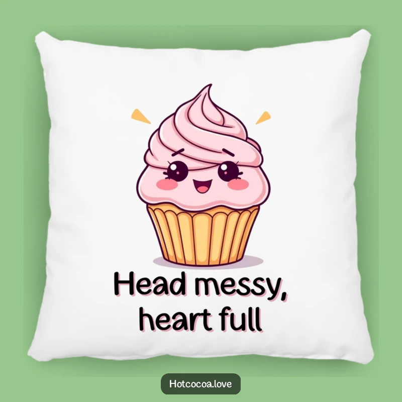 Funny Cupcake Pillow - Comfy & Hilarious Dessert Accent Gift