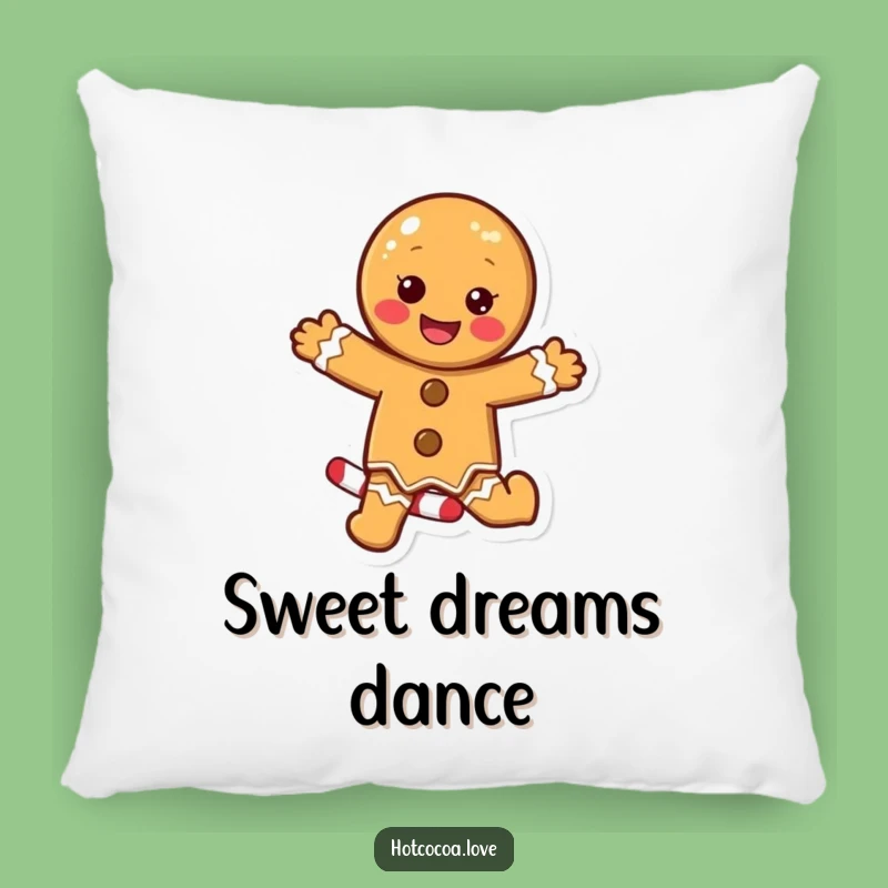 Funny Gingerbread Cookie Candy Cane Pillow: Cozy Comfort and Cheer