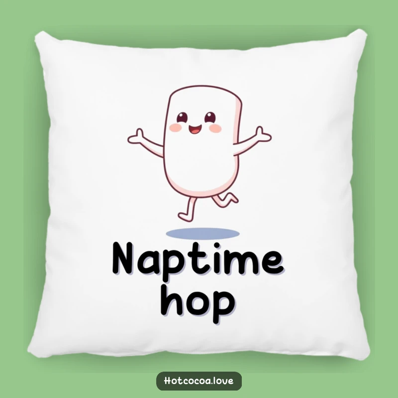 Funny Marshmallow Hug Pillow - Cozy Excited Character Sweet Accent