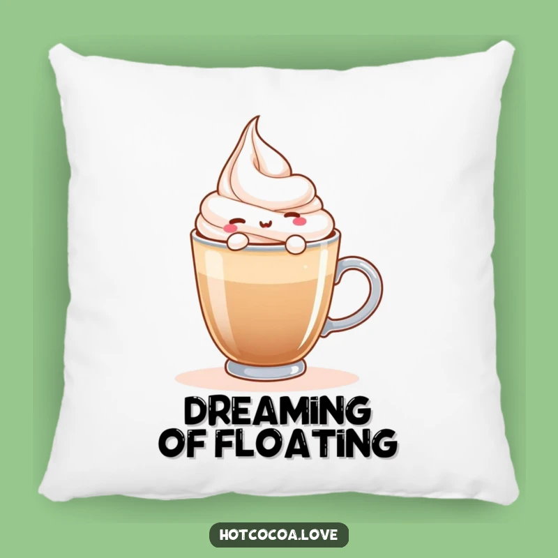 Funny Whipped Cream Float Pillow: Cuddle Up with Sweet Comfort!