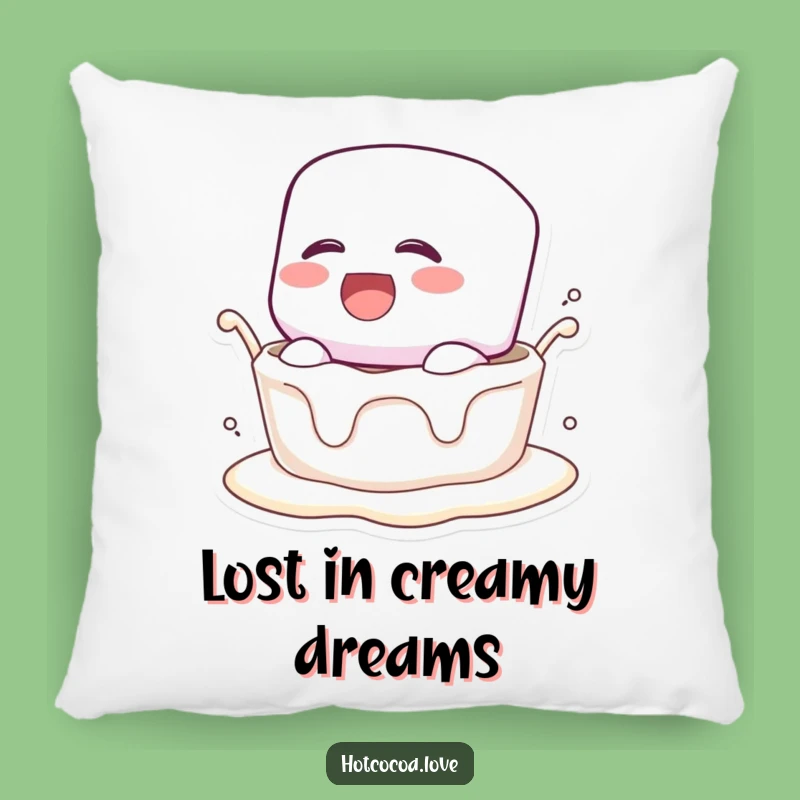 Funny Marshmallow Dunk Pillow: Cuddle Up with Sweet Laughter & Comfort!