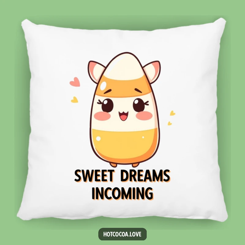 Funny Candy Corn Pillow - Comfy & Hilarious Halloween Accent Gift