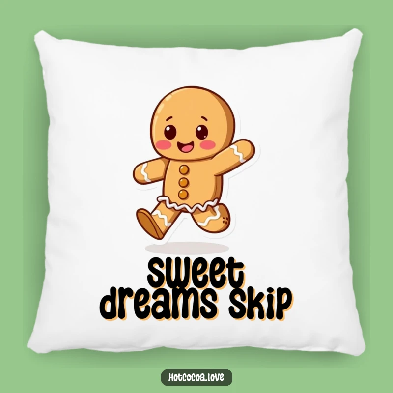 Cuddle Up with Cheer: Funny Gingerbread Cookie Pillow