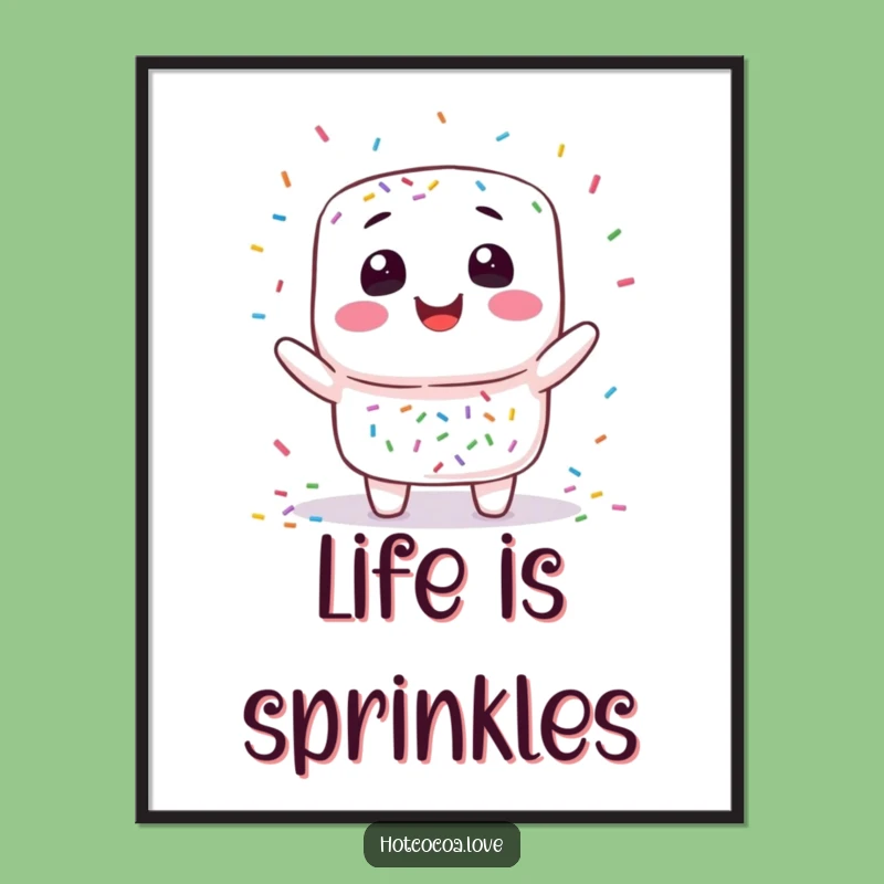 Funny Marshmallow Juggling Digital Art - Instant Sweetness for Your Walls