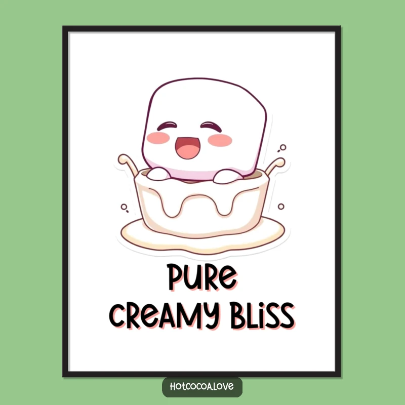 Funny Marshmallow Dunk Digital Art: Instant Sweetness & Laughter!