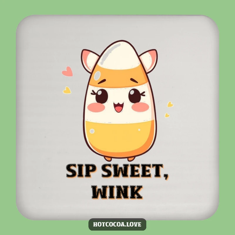 Funny Candy Corn Coaster - Hilarious Protection For Drinks Gift