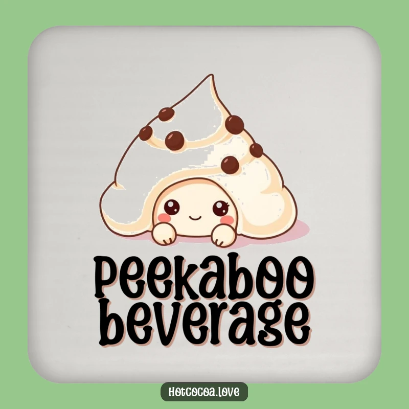 Funny Chocolate Chip Cream Coaster Set - Protect Surfaces with Sweet Humor