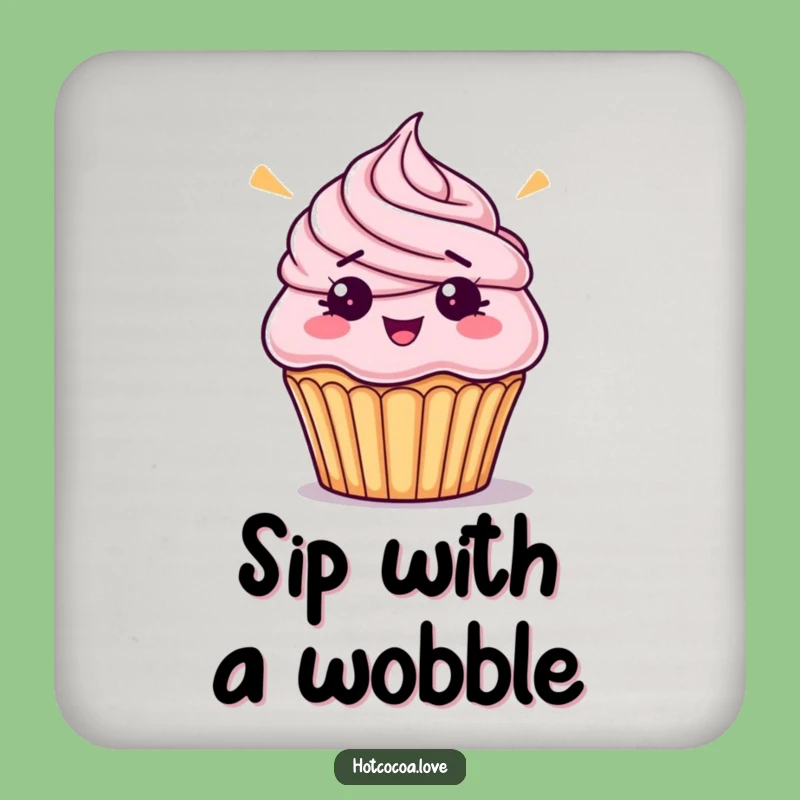 Funny Cupcake Coaster - Hilarious Protection For Drinks Gift