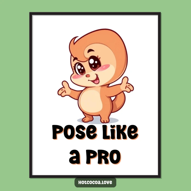 Funny Cinnamon Swirl Poster: Hilarious Goofy Art for Walls