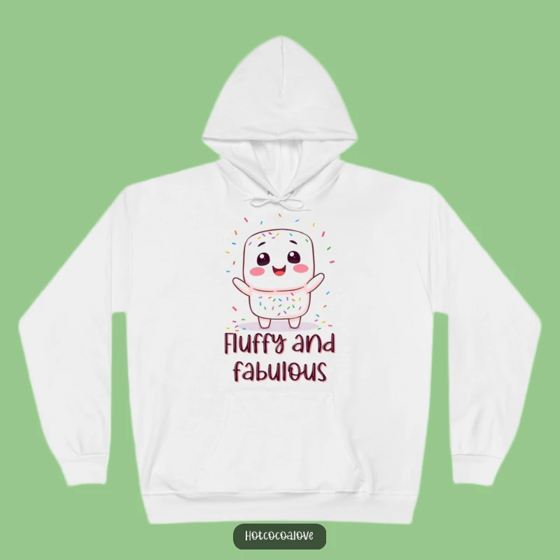 Cozy Funny Marshmallow Juggling Hoodie - Sweet Comfort with Playful Vibes
