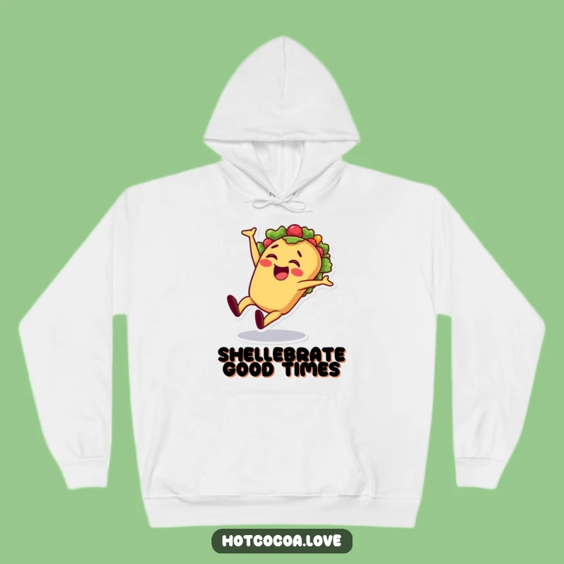 Cozy Funny Taco Cartwheel Hoodie - Stay Warm with Fiesta Fun