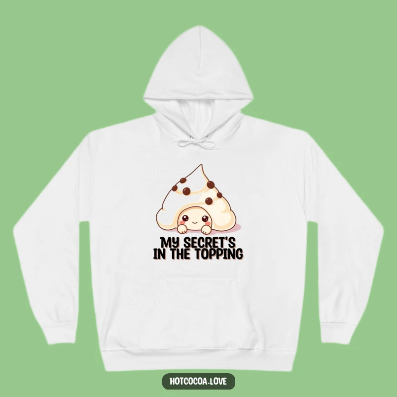 Funny Chocolate Chip Cream Hoodie - Cozy Comfort with a Sweet Peek