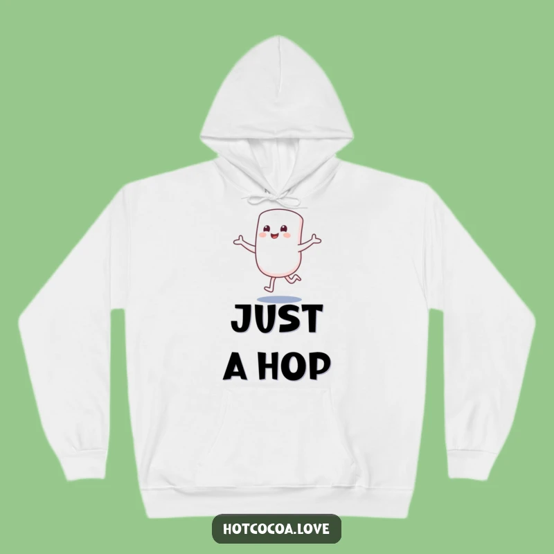 Funny Marshmallow Hug Hoodie - Cozy Excited Character Sweet Sweatshirt