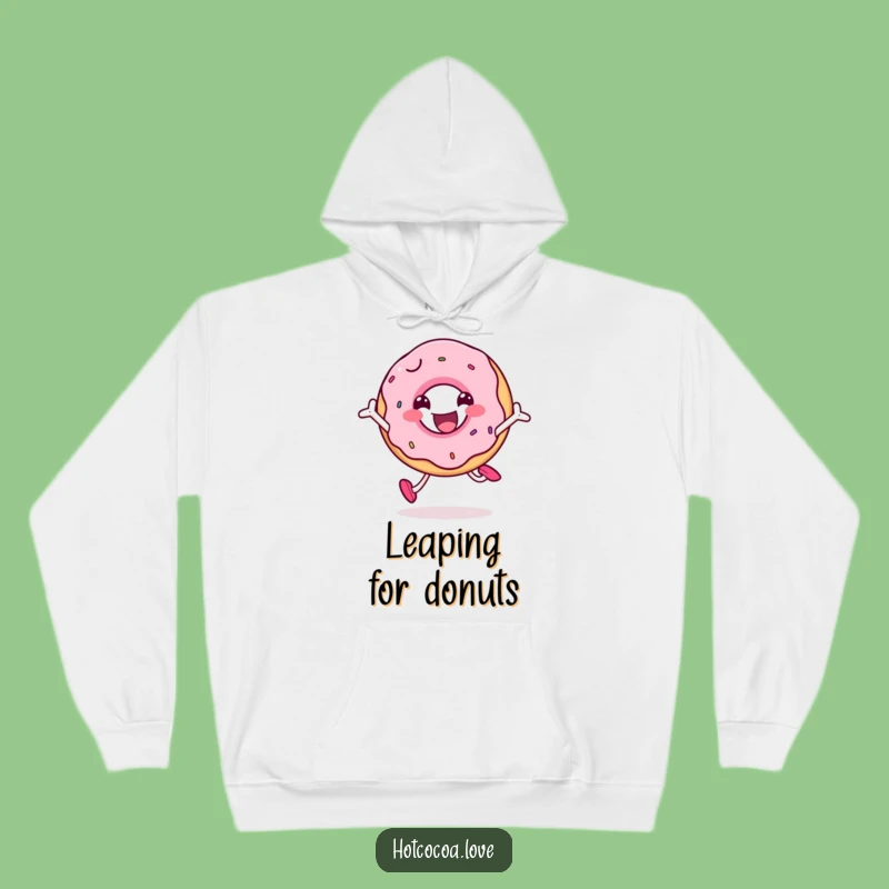 Cozy Funny Doughnut Joy Hoodie: Warm Comfort, Big Smiles