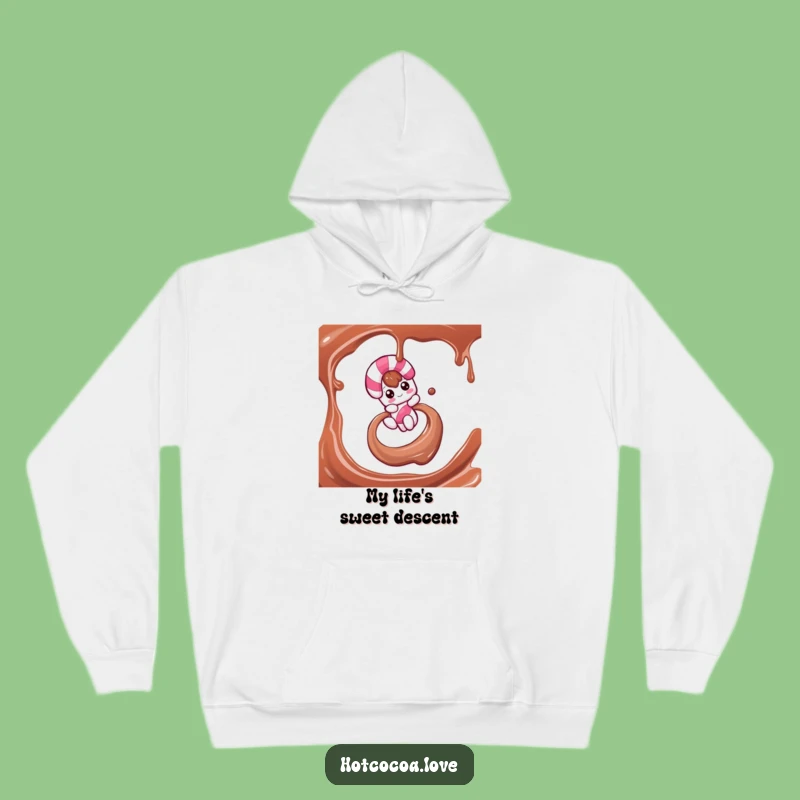 Cozy Funny Candy Cane Slide Hoodie: Snuggle Up with Holiday Sweetness!