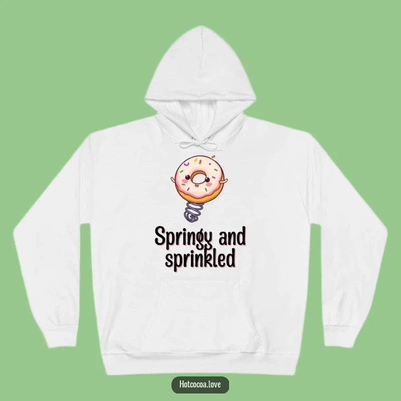 Funny Donut Spring Bounce Hoodie: Cozy Up with a Hilarious Treat