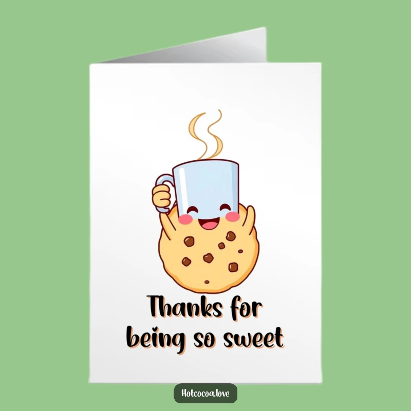 Free Printable Thank You Card: Cookie's Warm Gratitude - Downloadable Thanks!