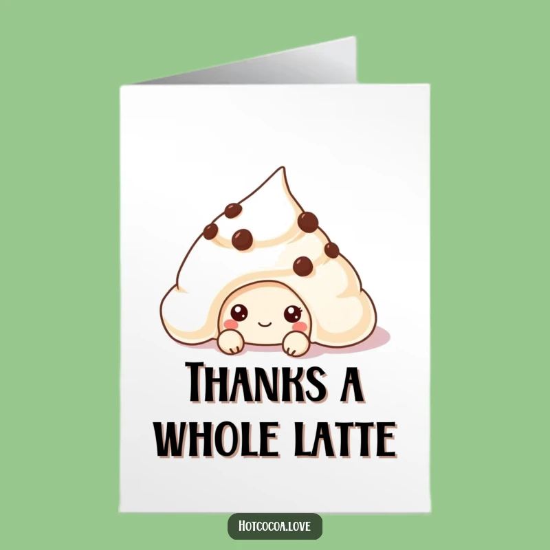 Free Printable Thank You Card: Creamy Chip Cookie Funny Downloadable Gift