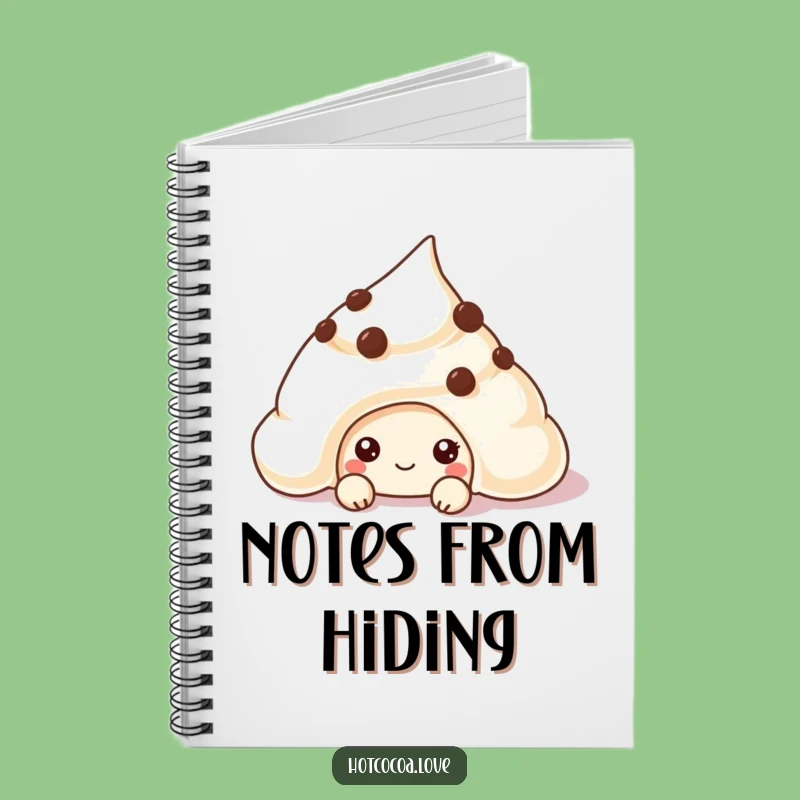 Funny Chocolate Chip Cream Notebook - Perfect for Sweet Notes & Ideas