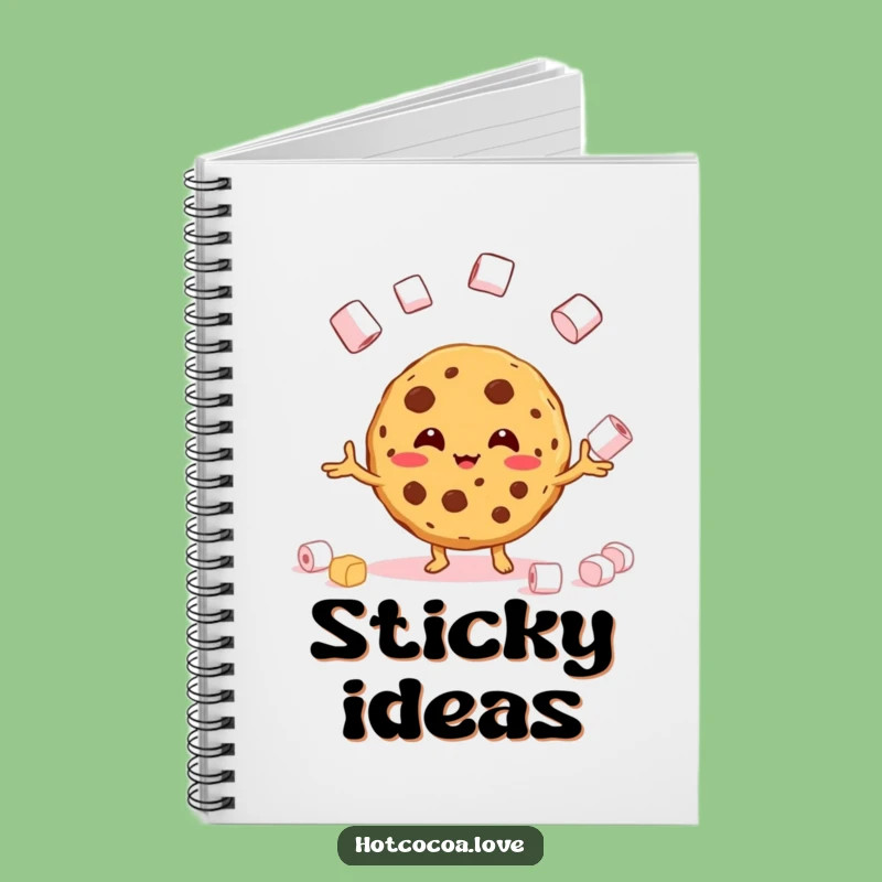 Funny Journal Cookie Marshmallow Notebook - Sweet Stationery & Gift
