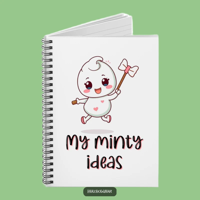 Funny Mint Candy Hop Notebook: Jot Down Ideas with a Silly Bounce