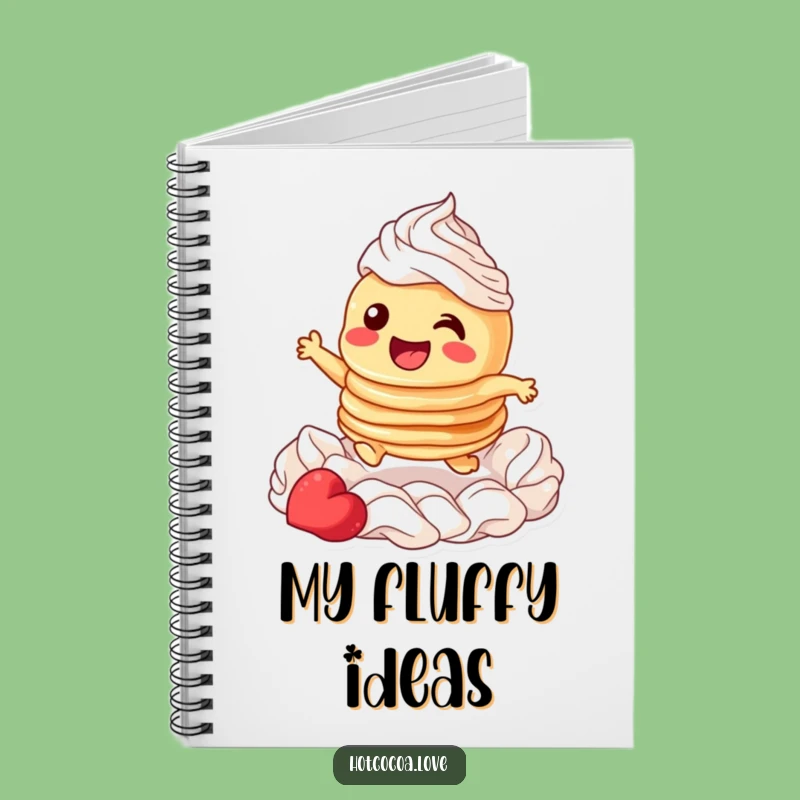 Funny Pancake Whipped Cream Leap Notebook: Jot Down Your Yummy Ideas