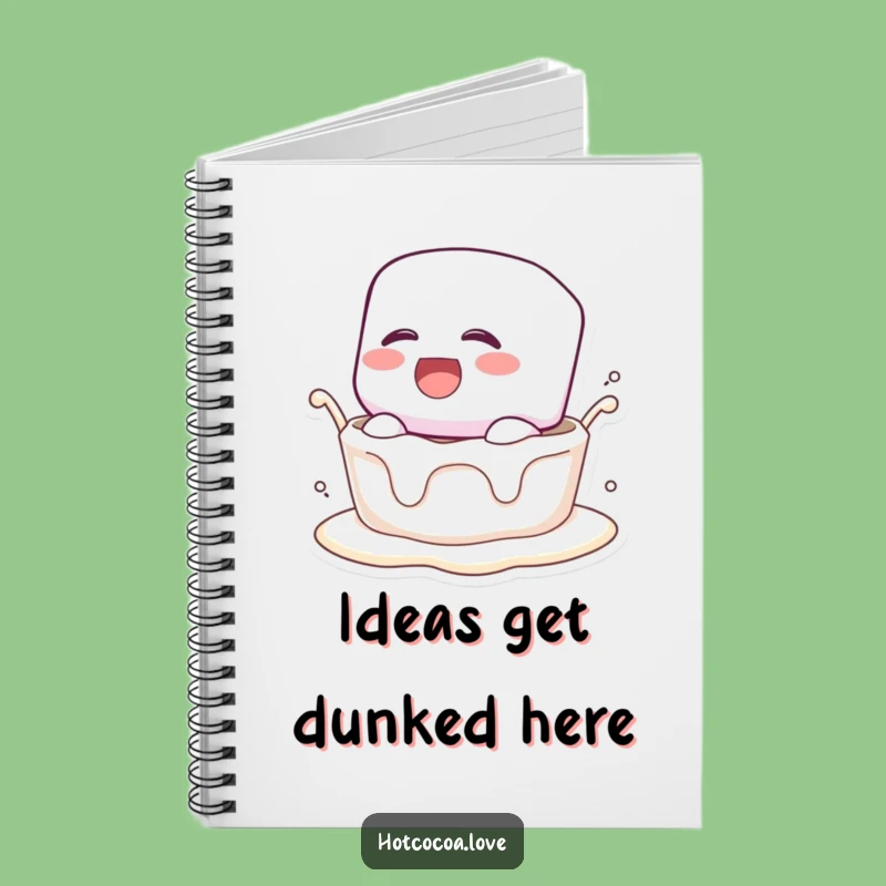Funny Marshmallow Dunk Notebook: Jot Down Ideas with Sweet Humor!