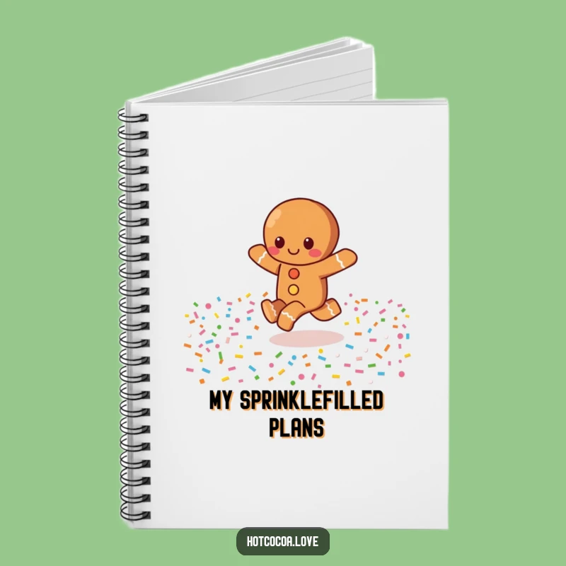 Funny Gingerbread Skip Notebook: Jot Down Sweet Ideas with Joy!